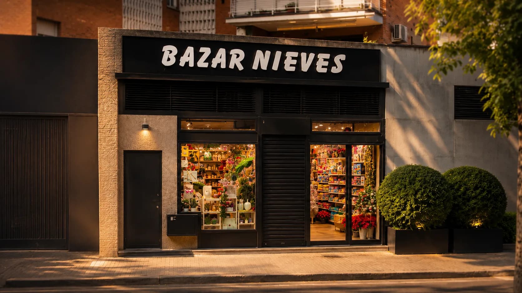 Fachada de Bazar Nieves en Barajas